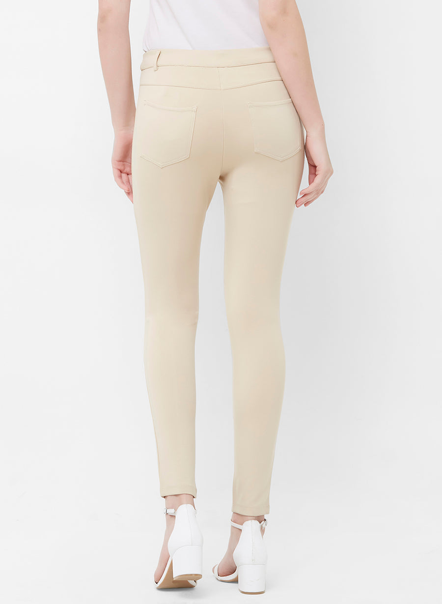 Solid Ankle Length Pant
