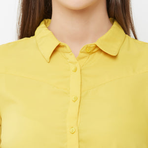 Yellow Solid Shirt