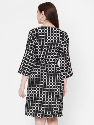 Black Checkered Dress