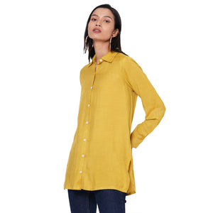 109F Yellow Soild Shirt